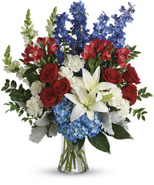 Red, White & Blue Patriotic Sympathy Collection